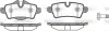 Колодки гальмівні диск. задн. (вир-во Remsa) Mini Cooper, One, Clubman 08> (P12443.00) WOKING P1244300 (фото 1)