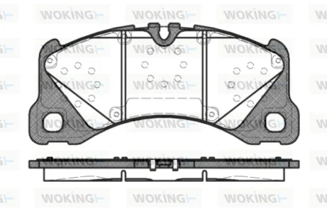Колодки гальмівні WOKING P12453.40