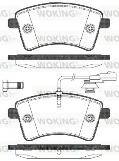 Колодки гальмівні диск. перед. (вир-во Remsa) Renault Kangoo be bop 1.5 09-,Renault Kangoo be bop 1.6 09-  WOKING P12513.01