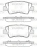 Гальмівні колодки зад. Hyundai i30/i40 11-/Kia Cee\'d 1.6-3.3 12- (akebono) WOKING P1262352 (фото 1)