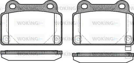 Колодки гальмівні WOKING P12643.02