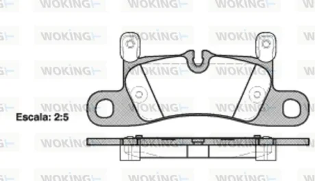 Колодки гальмівні WOKING P12793.20