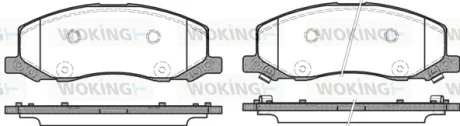 Колодки гальмівні WOKING P12863.02