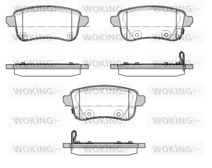 Колодки тормозные WOKING P12873.02