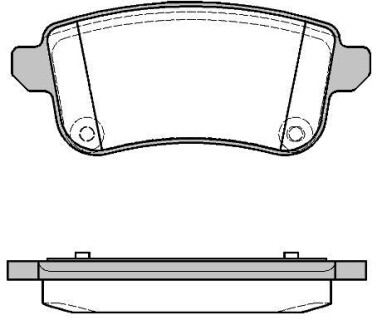 Гальмівні колодки зад. RENAULT Scenic/Megan/Talisman 1.4-2.0 08- WOKING P12873.10