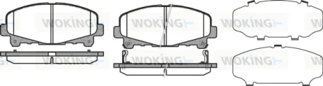 Колодки гальмівні диск. перед. (вир-во Remsa) Honda Accord 08> 15> (P12903.02) WOKING P1290302