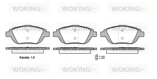 Колодки гальмівні WOKING P12923.00 (фото 1)