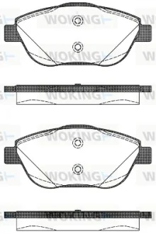 Колодки гальмівні WOKING P12923.10