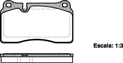 Колодки тормозные дисковые VW Touareg 03>10 10>18 / перед (P13003.00) WOKING P1300300