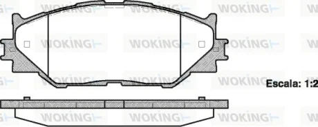 Колодки гальмівні диск. перед. (Remsa) Lexus IS 05> 13> WOKING P13013.00