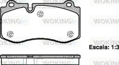 Колодки гальмівні диск. перед. (вир-во Remsa) Mercedes-Benz E211 S221 WOKING P13023.00 (фото 1)