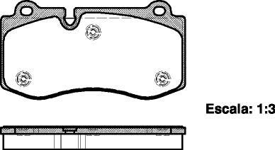 Колодки тормозные диск. перед. (Remsa) Mercedes-benz Cls (c219) 3.5 04-11,Mercedes-benz Cls (c219) 5.5 04-11 WOKING P13023.00