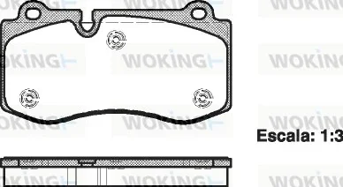 Колодки гальмівні диск. перед. (Remsa) Mercedes-Benz E211 S221 WOKING P13023.00