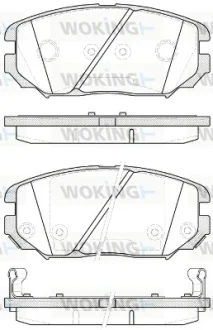 Гальмівні колодки пер. Civic/Sonata/Tucson (04-13) WOKING P1304312