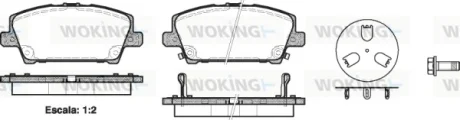 Колодки гальмівні диск. перед. (вир-во Remsa) Honda Civic 05> 12> Lucas ver. (P13053.02) WOKING P1305302