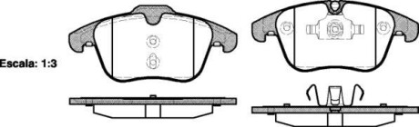 Колодки тормозные дисковые Ford Mondeo IV S-max Galaxy / PSA 508 407 / перед (P1 WOKING P1319300