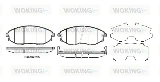 Колодки гальмівні WOKING P13233.02 (фото 1)