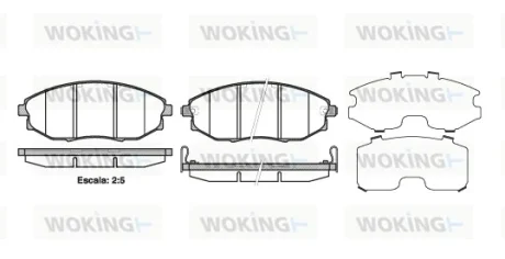 Колодки гальмівні WOKING P13233.02