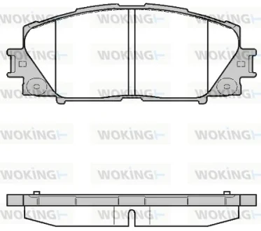 Гальмівні колодки пер. Prius 08- WOKING P13243.10