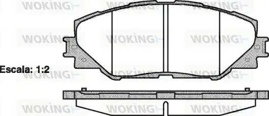 Гальмівні колодки пер. AURIS/RAV 4 III/RAV 4 IV 1.8-2.5H 06- WOKING P13343.00 (фото 1)