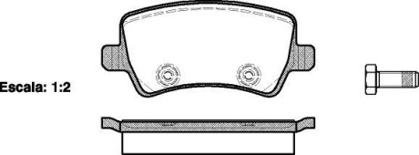 Колодки тормозные диск. задн. (Remsa) Ford Galaxy 1.6 06-15,Ford Galaxy 1.8 06-15 WOKING P13363.00