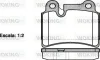 Колодки гальмівні диск. задн. (вир-во Remsa) VW Touareg I Brembo ver. (P13403.00) WOKING P1340300 (фото 1)