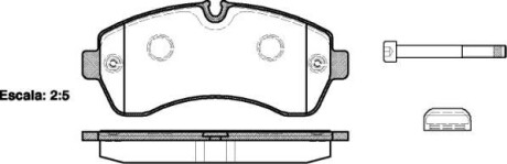 Гальмівні колодки пер. Sprinter/Crafter 06- (спарка) WOKING P13433.00