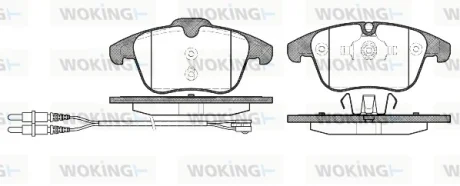 Колодки гальмівні WOKING P13493.01
