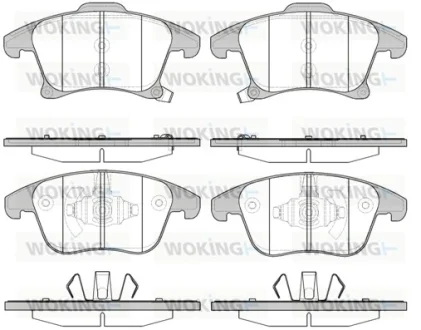 Гальмівні колодки пер. з датчиком зносу FORD GALAXY III/MONDEO/S-MAX 1.0-2.5 14- WOKING P1349322