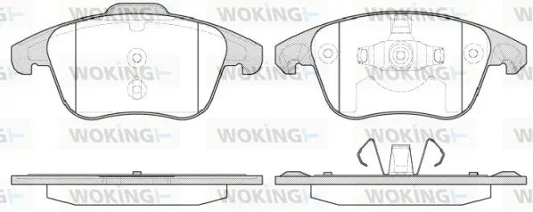 Колодки гальмівні WOKING P13493.30 (фото 1)