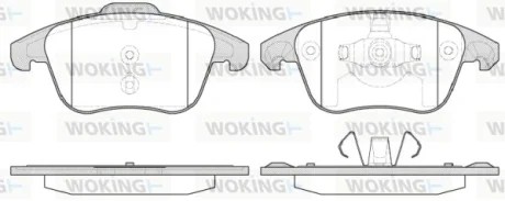 Колодки гальмівні WOKING P13493.30