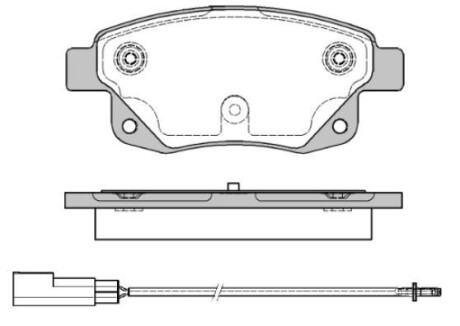 Колодки тормозные диск. задн. (Remsa) Ford Tourneo connect 1.8 02-13,Ford Transit 2.2 06-14 WOKING P13523.01