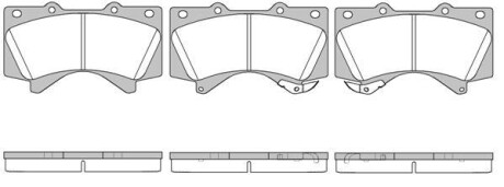 Колодки тормозные дисковые Toyota LC200 LC150, Lexus LX570 GX460 / перед (P1371 WOKING P1371302