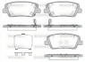 Колодки гальмівні диск. задн. (вир-во Remsa) Hyundai Santa fe iii 2.0 12-,Hyundai Santa fe iii 2.2 12- WOKING P13743.09 (фото 1)