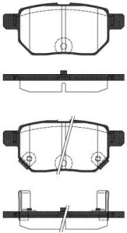 Колодки гальмівні диск. задн. (Remsa) Lexus Ct (zwa10_) 1.8 10-,Toyota Auris 1.8 06-12 WOKING P13863.22