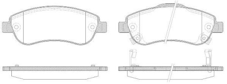 Гальмівні колодки пер. Honda CR-V 07- (bosch) WOKING P13893.02