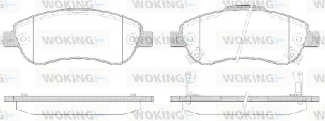 Гальмівні колодки пер. Honda CR-V 07- (bosch) WOKING P13893.02