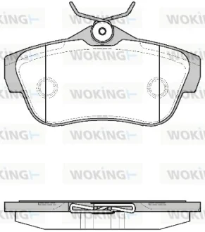 Гальмівні колодки зад. Scudo/Expert 07- WOKING P1399300