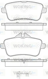 Гальмівні колодки зад. W166/X166 11- (TRW) WOKING P1403300