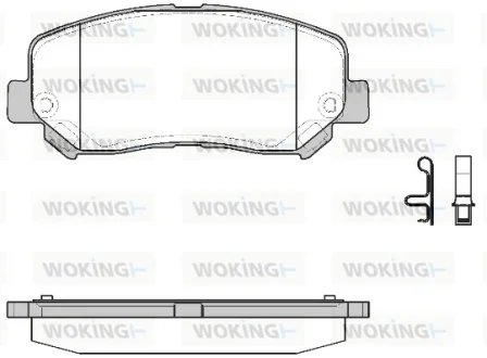 Колодки гальмівні WOKING P1413322
