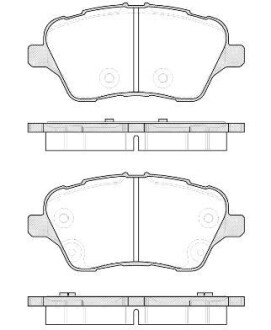 Колодки тормозные диск. перед. (Remsa) Ford B-max 1.0 12-,Ford B-max 1.4 12-,Ford B-max 1.5 12- WOKING P14143.00