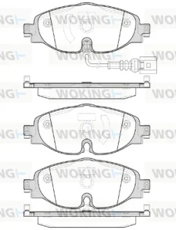 Гальмівні колодки пер. VW Golf VII 12- /Octavia III 12- (TRW) WOKING P14153.01