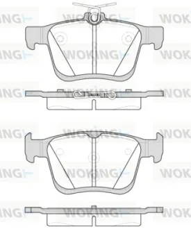 Гальмівні колодки зад. VW Golf VII 13- (ATE) WOKING P14163.00