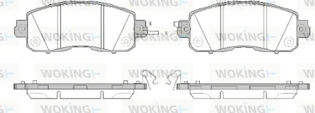 Колодки гальмівні диск. перед. (Remsa) Nissan Teana Altima 13> / Leaf 10> (P14173.04) WOKING P1417304