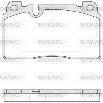 Гальмівні колодки пер. Audi A6/A7/Q5 10- (Brembo) WOKING P1427300