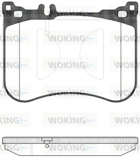 Колодки гальмівні диск. перед. (Remsa) Mercedes-benz S-class 2.1 13-,Mercedes-benz S-class 3.0 13- WOKING P14343.00