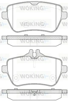 Колодки гальмівні WOKING P14353.00