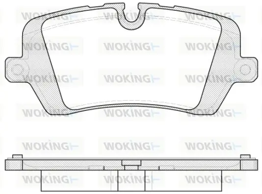 Колодки тормозные диск. задн. (пр-во Remsa) Land Rover Discovery V 16>, Range Rover IV 13>, Range Rover Sport II 13>19 WOKING P14413.00 (фото 1)