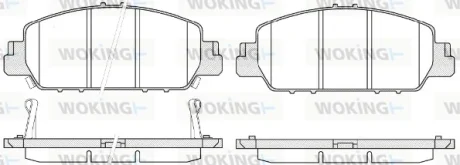 Колодки гальмівні диск. перед. (вир-во Remsa) Honda HR-V 15> / Accord 3,5i 12>  WOKING P14483.02