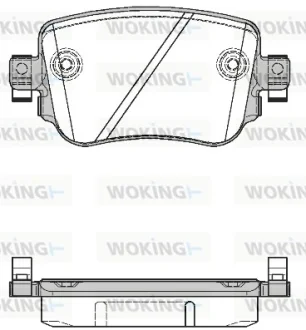 Гальмівні колодки зад. Octavia III/Sharan/Audi Q3 12- (TRW) WOKING P14493.08